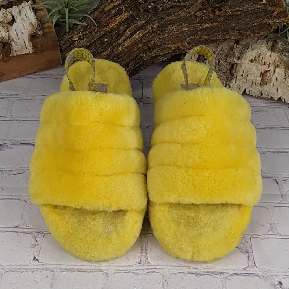 UGG Fluff Yeah Slides - Yellow